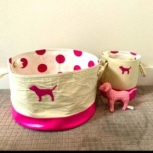 ISO Victoria’s Secret Pink Canvas Bin ISO